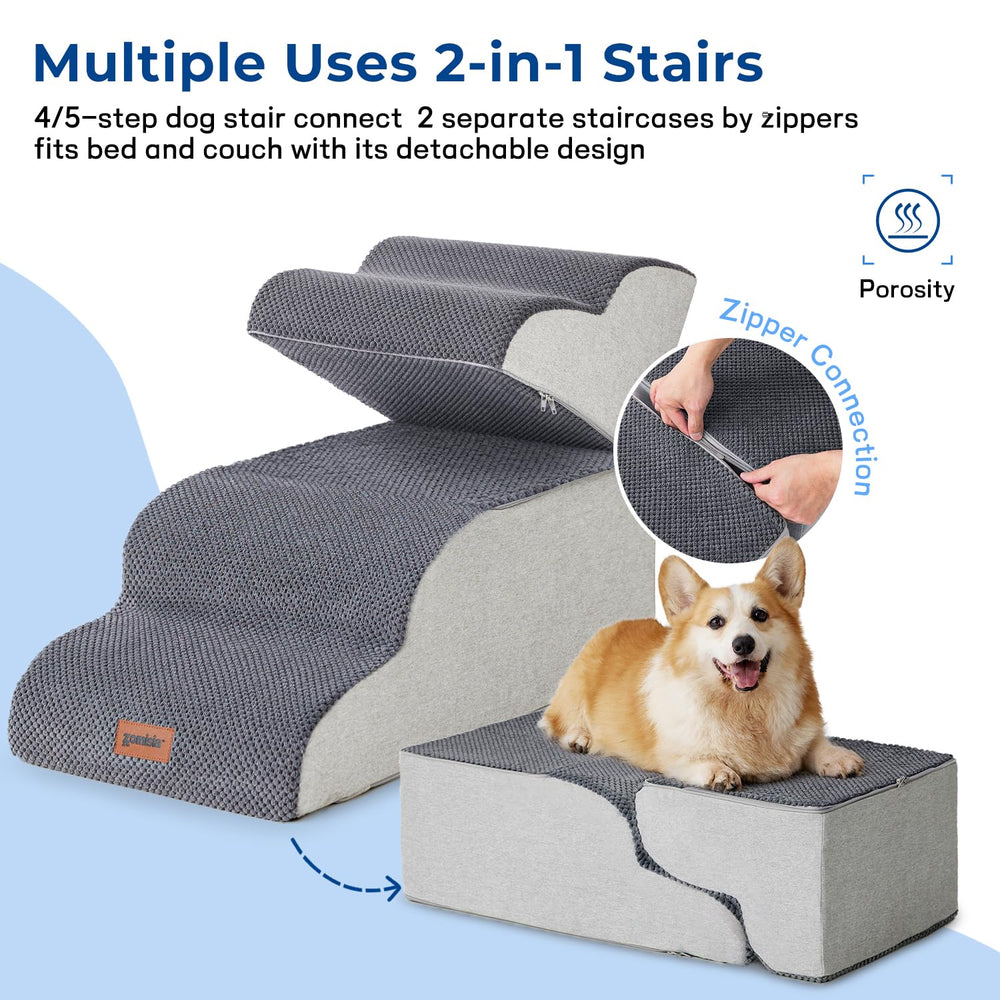 ZOMISIA dog stairs cover washable — easy to keep clean and fresh.
