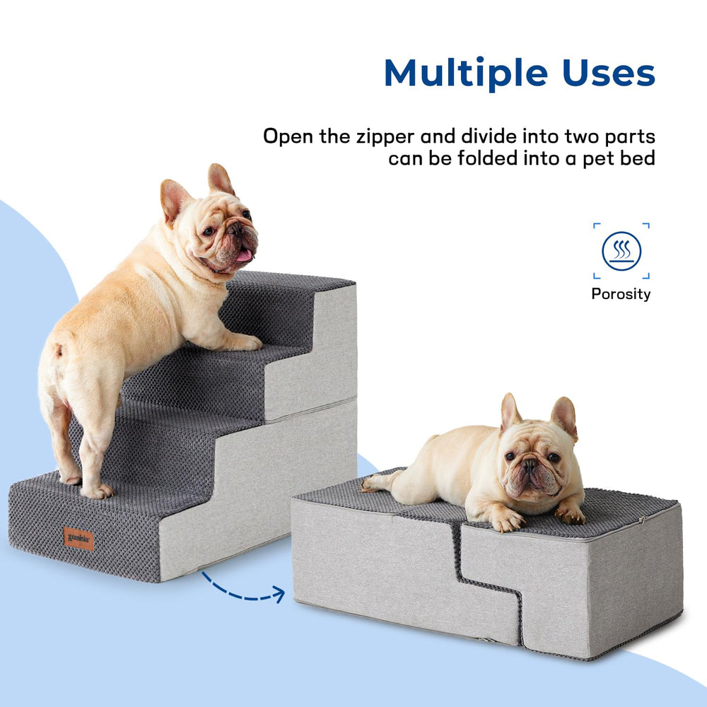 ZOMISIA dog stairs detachable cover washable simplifies cleaning routine