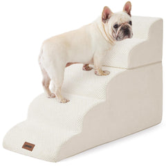 ZOMISIA dog stairs high bed side view with non-slip bottom for stability