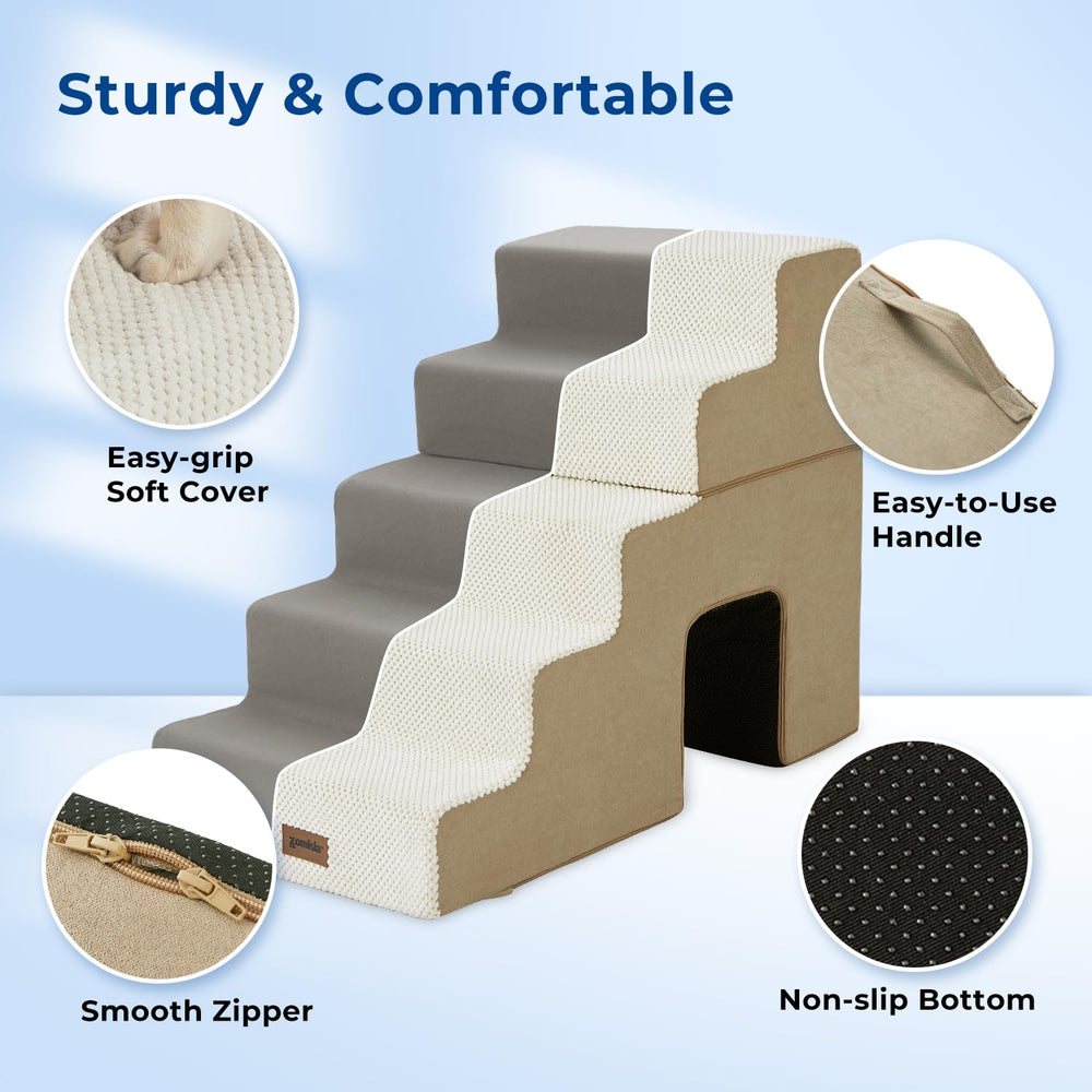 ZOMISIA dog steps machine-wash cover simplifies cleaning