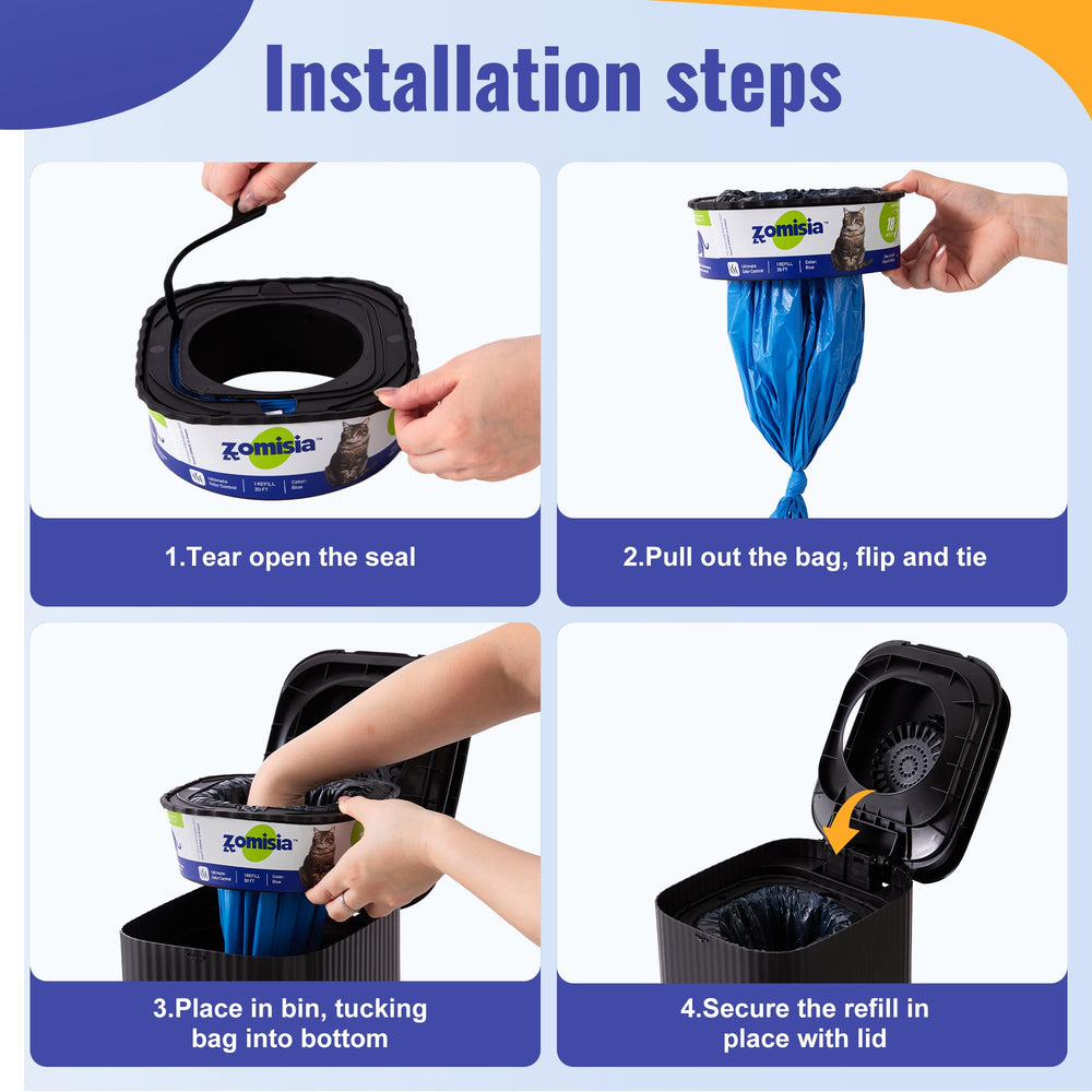 ZOMISIA replaceable filter box demonstrates interior odor barriers.