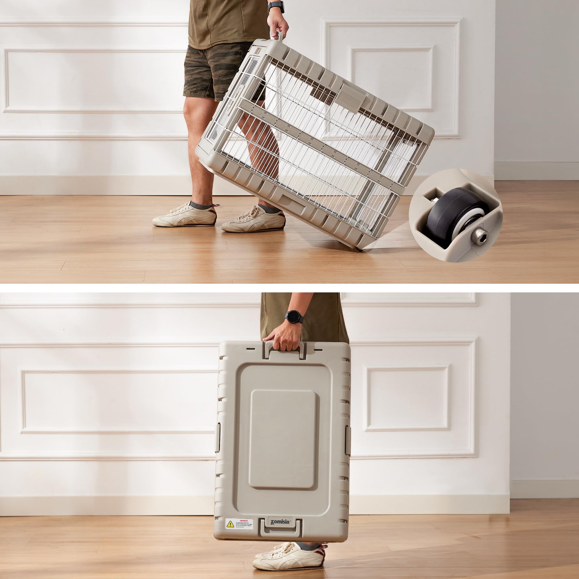 ZOMISIA foldable space-saving design reduces clutter when not in use.