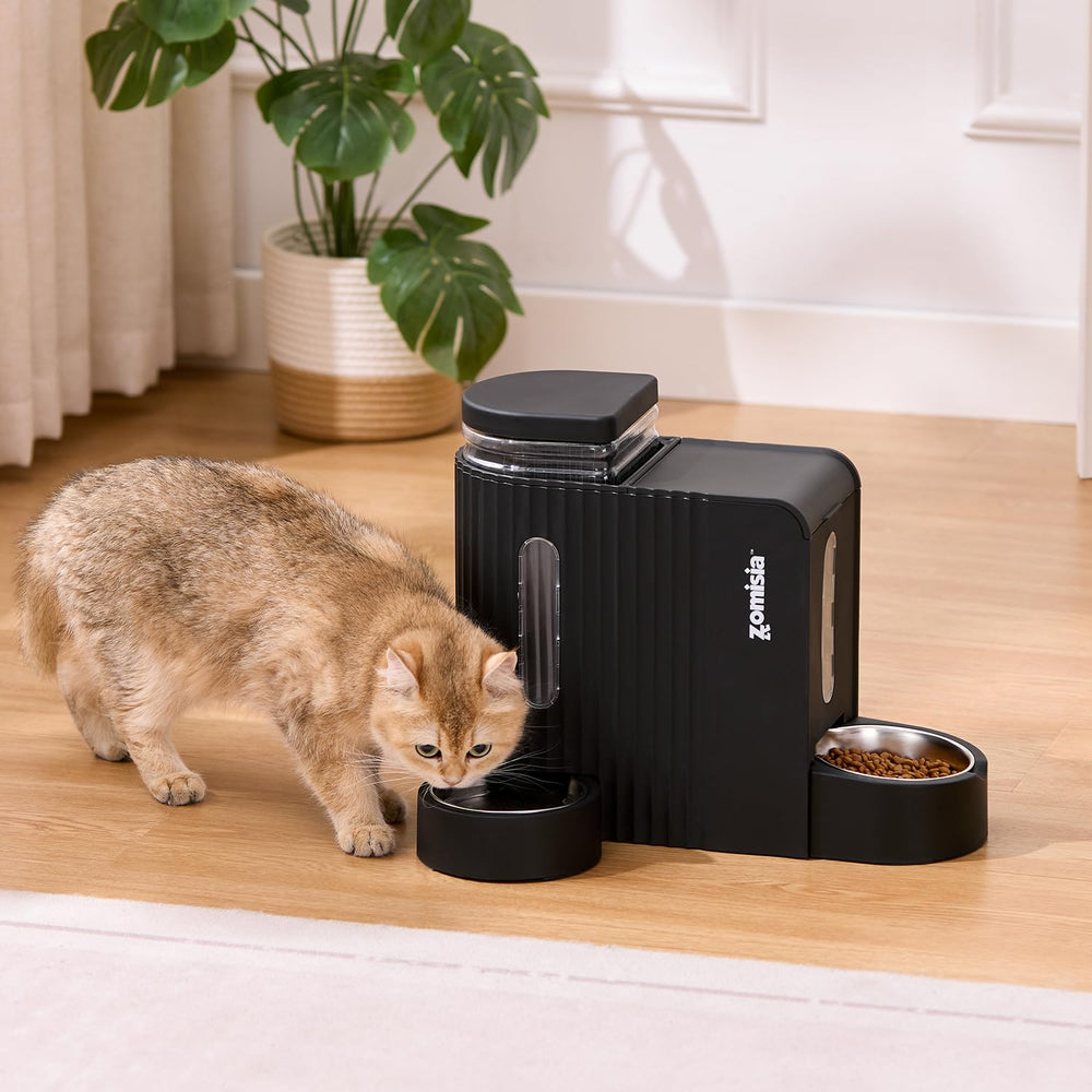 ZOMISIA gravity cat feeder-easy-clean-disassembly Quick hand-wash maintenance