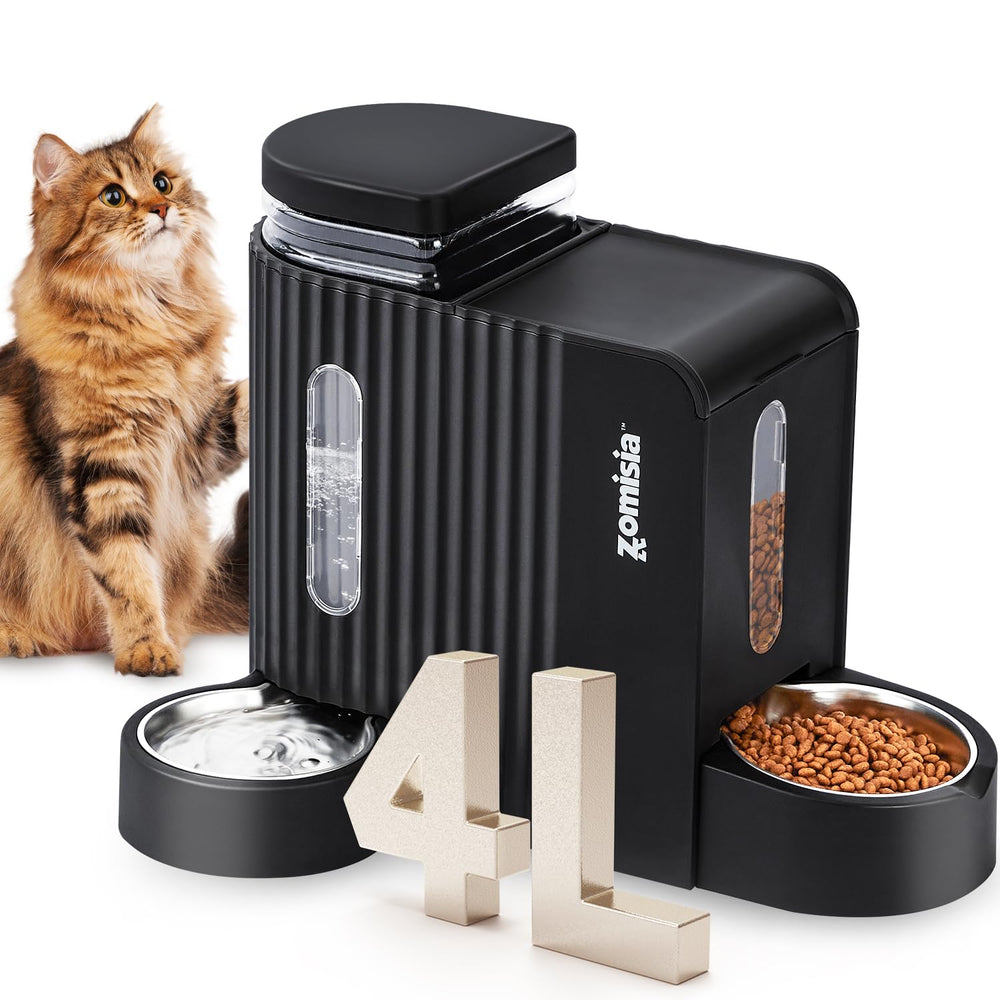 ZOMISIA gravity cat feeder food-container Provides steady meals with fewer refills