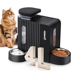 ZOMISIA gravity cat feeder food-container Provides steady meals with fewer refills