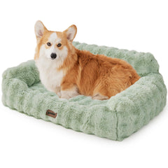ZOMISIA eggcrate-foam bed enhances head and neck support for large dogs.