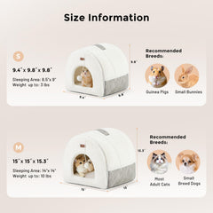 ZOMISIA Guinea Pig Hideout Bed 2-in-1 mechanism enables quick transformation