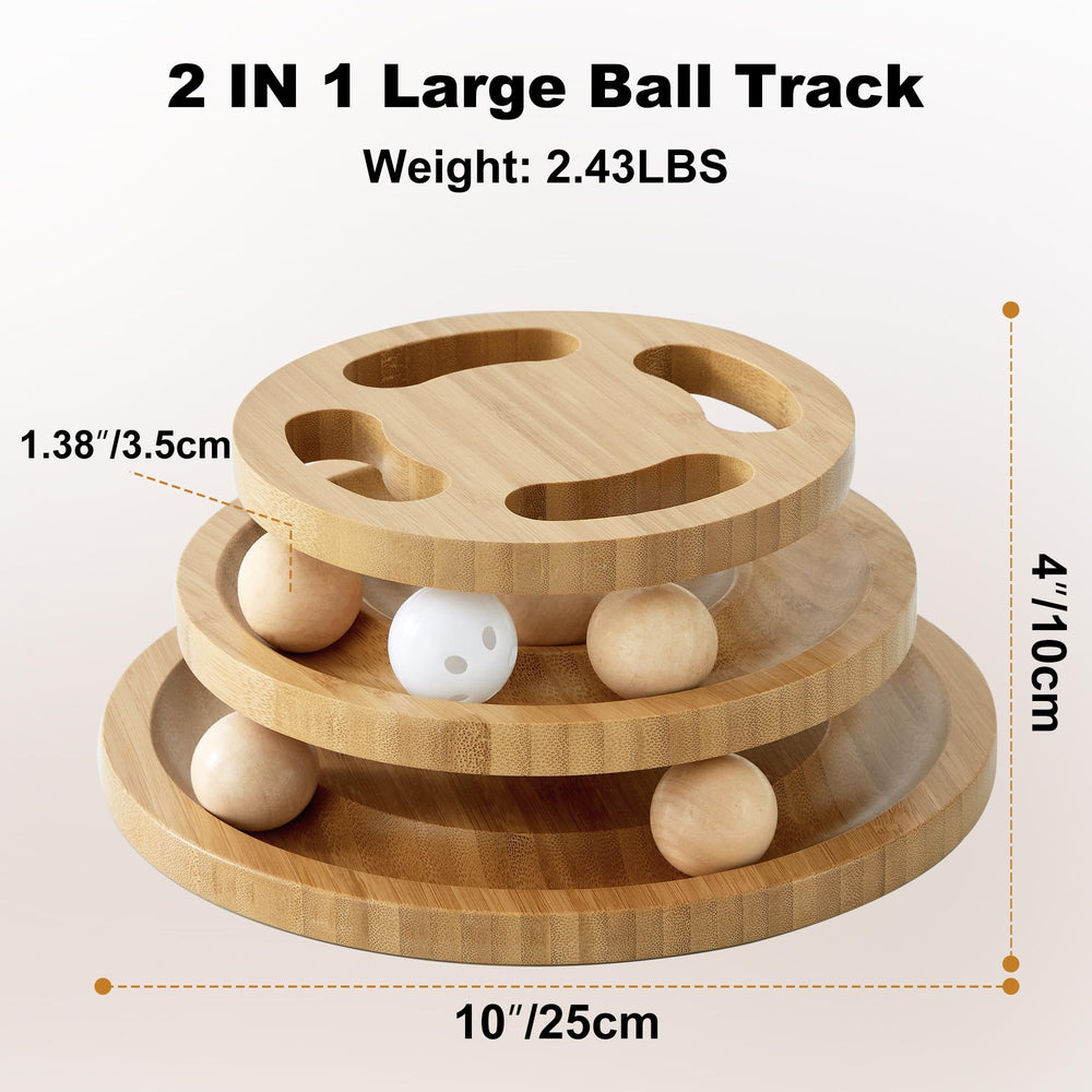 ZOMISIA jingle-ball-on-track adds inviting noise and quick engagement for playful cats.