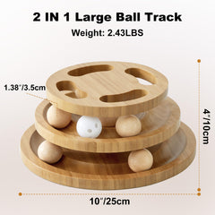 ZOMISIA jingle-ball-on-track adds inviting noise and quick engagement for playful cats.
