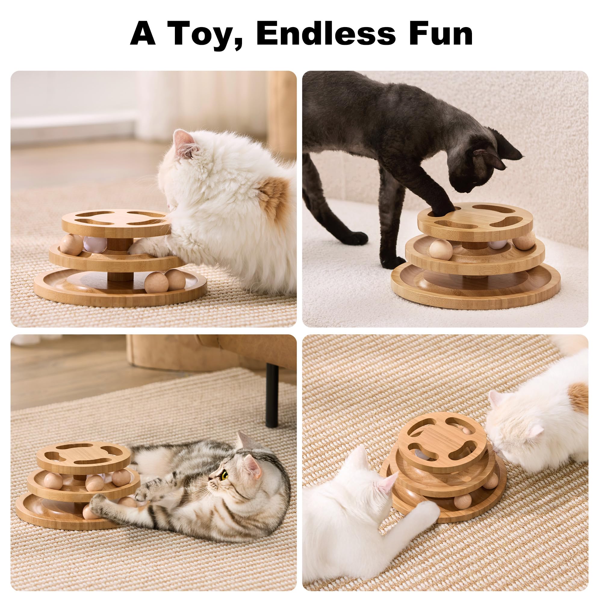 ZOMISIA multi-cat-friendly-design supports shared play and bonding.