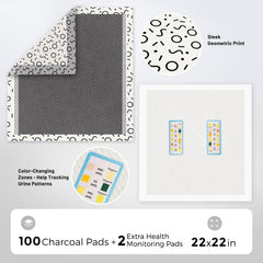 ZOMISIA charcoal pad close-up emphasizes odor-control with activated charcoal.