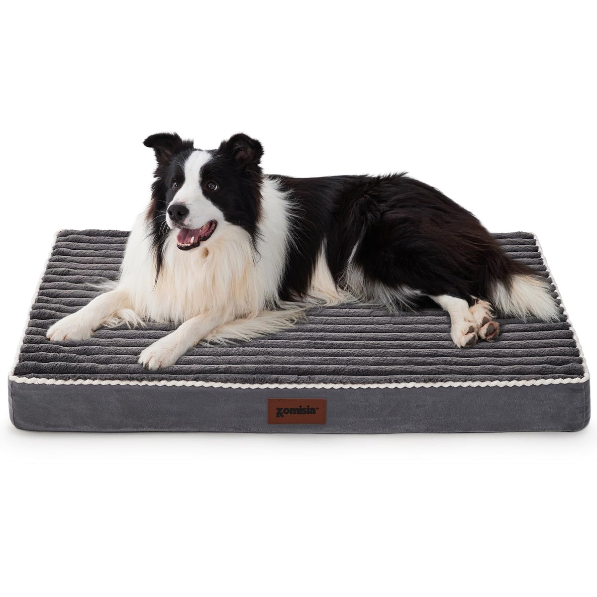 ZOMISIA orthopedic dog crate bed fits 36-inch crates with stable, non-slip support