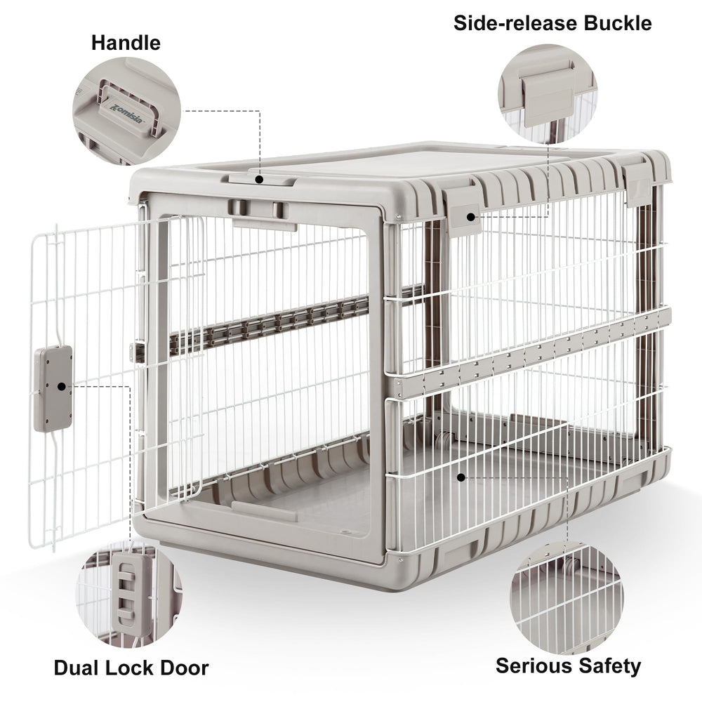 ZOMISIA secure squeeze-latch lock ensures quick closures for busy households.