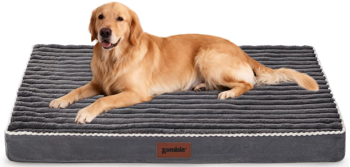 ZOMISIA XXL dog bed fits crate snugly, preventing shifting during use.