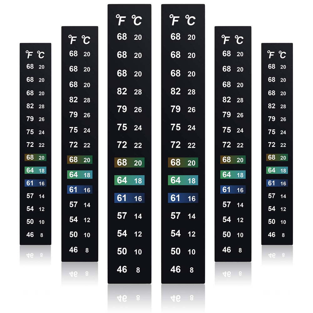 Zonon stick-on thermometer strip adhesive: quick brewing temperature indication