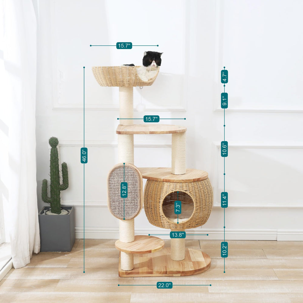 Zonoria Zephyria rubberwood surface resists fur and dirt for easy cleaning
