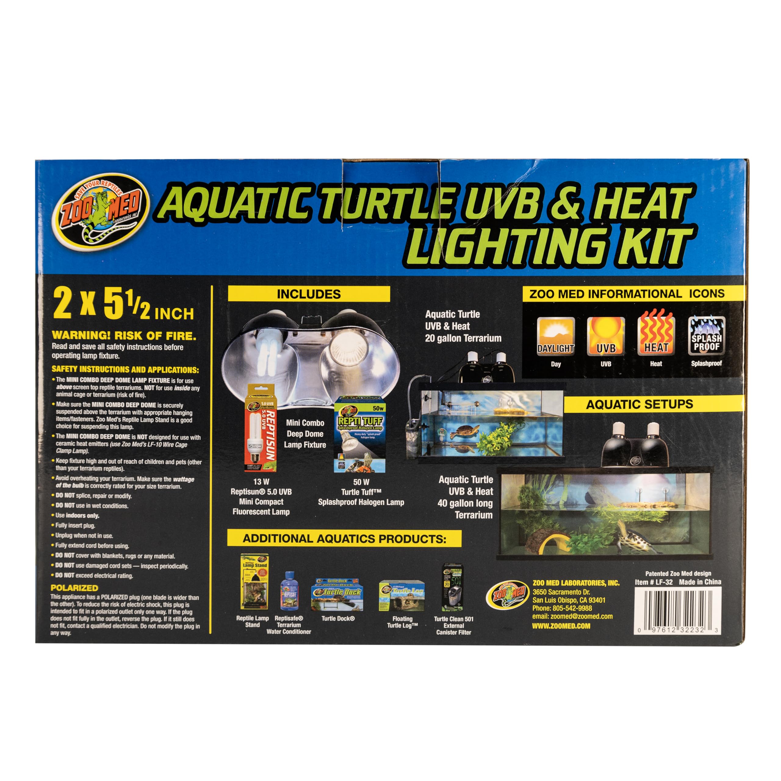 Zoo Med 100W UVB lamp in use supports UV exposure for bone health