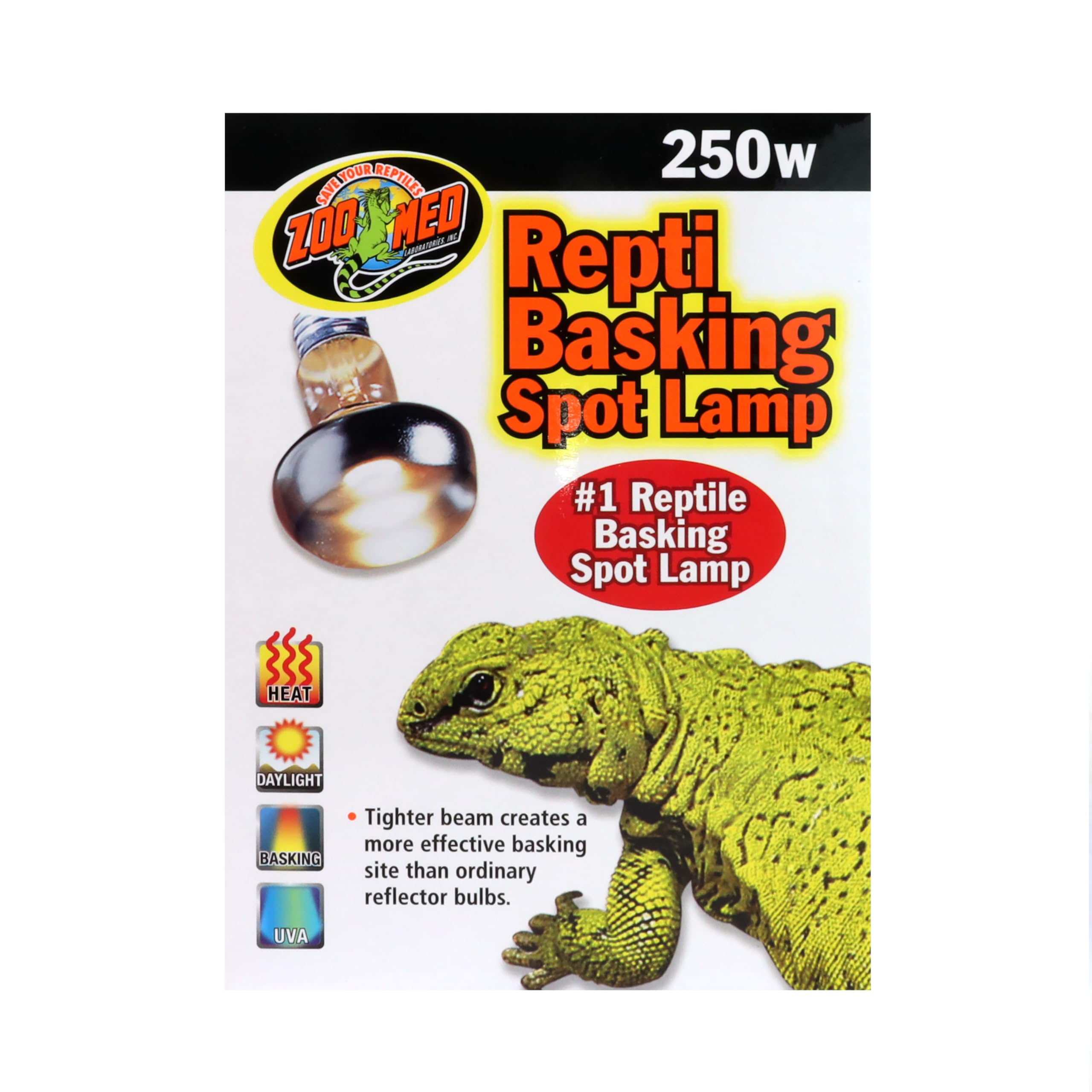 Zoo Med basking-spot-lamp-250w pack-contents highlights two-pack value for consistent terrarium heat