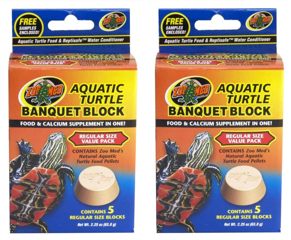 Zoo Med Block Value Pack for Aquatic Turtle Banquet Block shows calcium-based chew for beak health