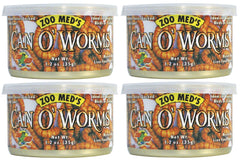 Zoo Med Can O' Worms medium mealworms in a can for convenient reptile feeding and easy digestion.
