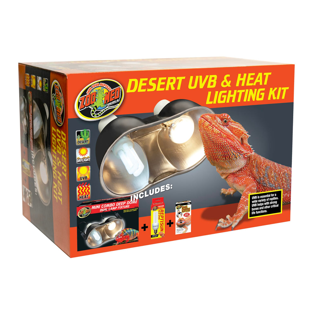 Zoo Med dual ceramic sockets enable flexible heat and UVB zoning