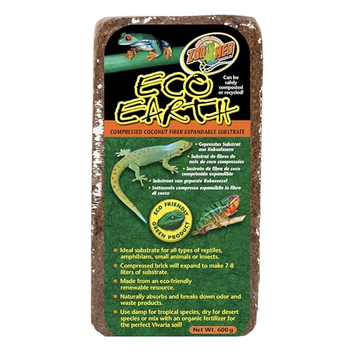 Zoo Med Eco Earth, expansión del sustrato que genera 7-8 litros