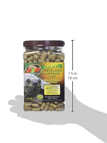 Zoo Med Natural Grassland Tortoise Food Yucca ingredient illustrates plant-based nutrition