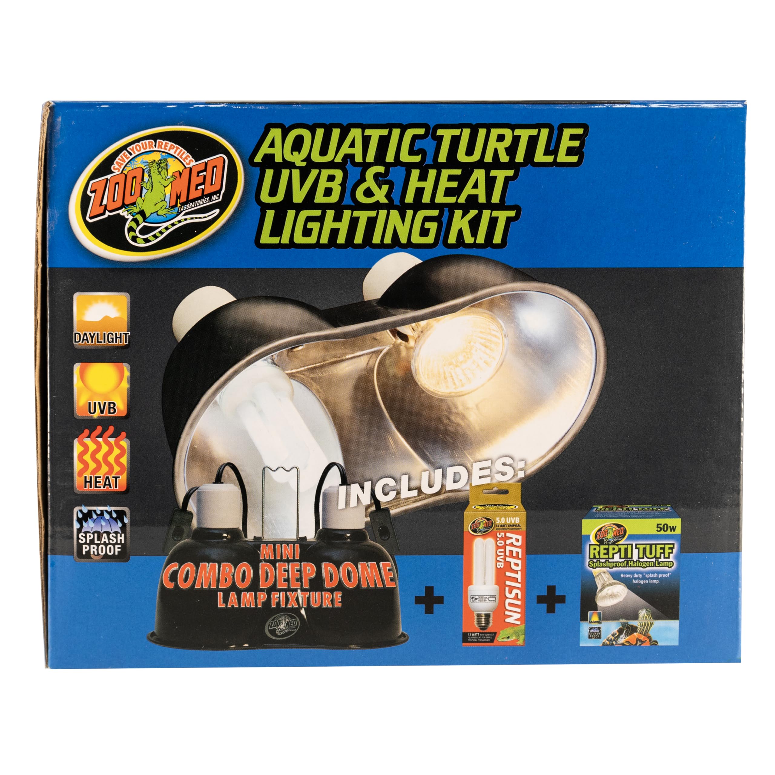 Zoo Med Nightlight Heat Lamp assembly creates a warm, visible basking area