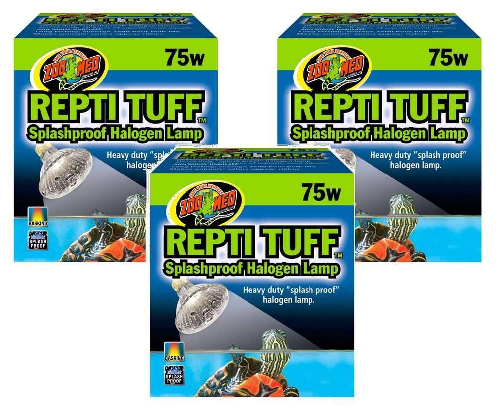 Zoo Med Repti Tuff splashproof halogen lamp 75W basking light for reptiles