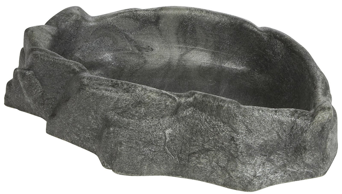 Zoo Med Reptile Rock Water Dish X-Large provides safe hydration with a natural rock aesthetic.