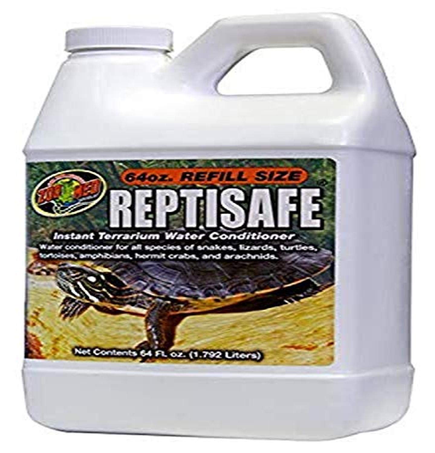 Zoo Med ReptiSafe water conditioner 64oz bottle for safe reptile hydration and water maintenance