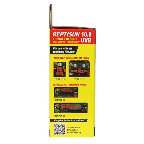 Zoo Med ReptiSun 10.0 Mini uses quartz glass for efficient UVB transmission.