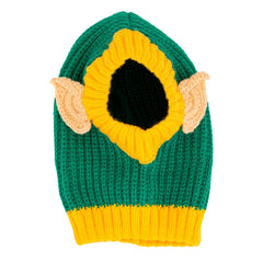 Zoo Snoods Christmas Elf Costume neck wrap close-up shows stretchable, adjustable fit.