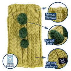 Zoo Snoods elastic-band-detail highlights adjustable fit for active dogs