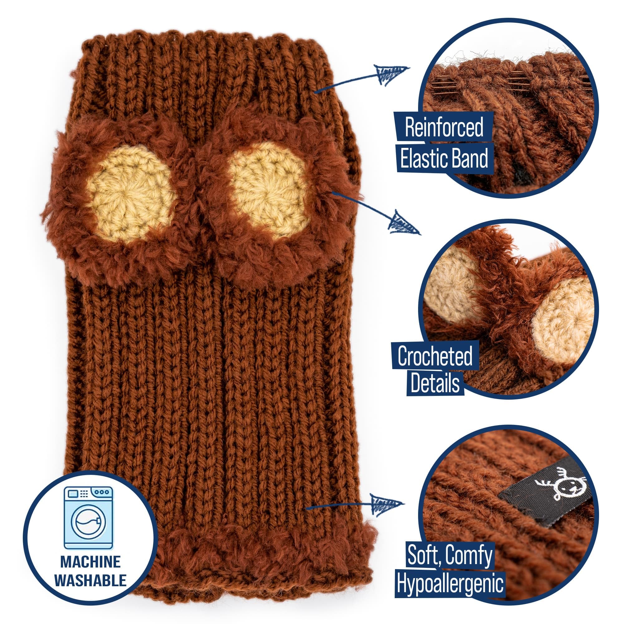 Zoo Snoods elastic neck band update highlighting adjustable fit.