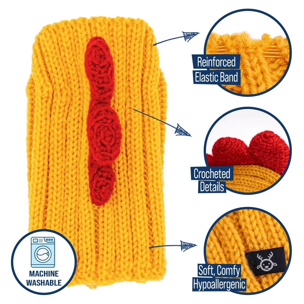 Zoo Snoods elastic-neck-opening demonstrates adjustable fit for comfort