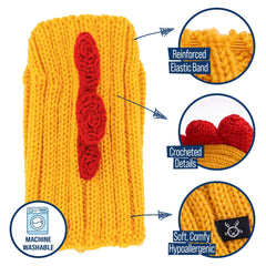 Zoo Snoods elastic-neck-opening demonstrates adjustable fit for comfort