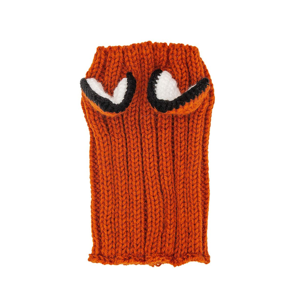 Zoo Snoods Fox Costume Medium size guidance for balanced dog fit.
