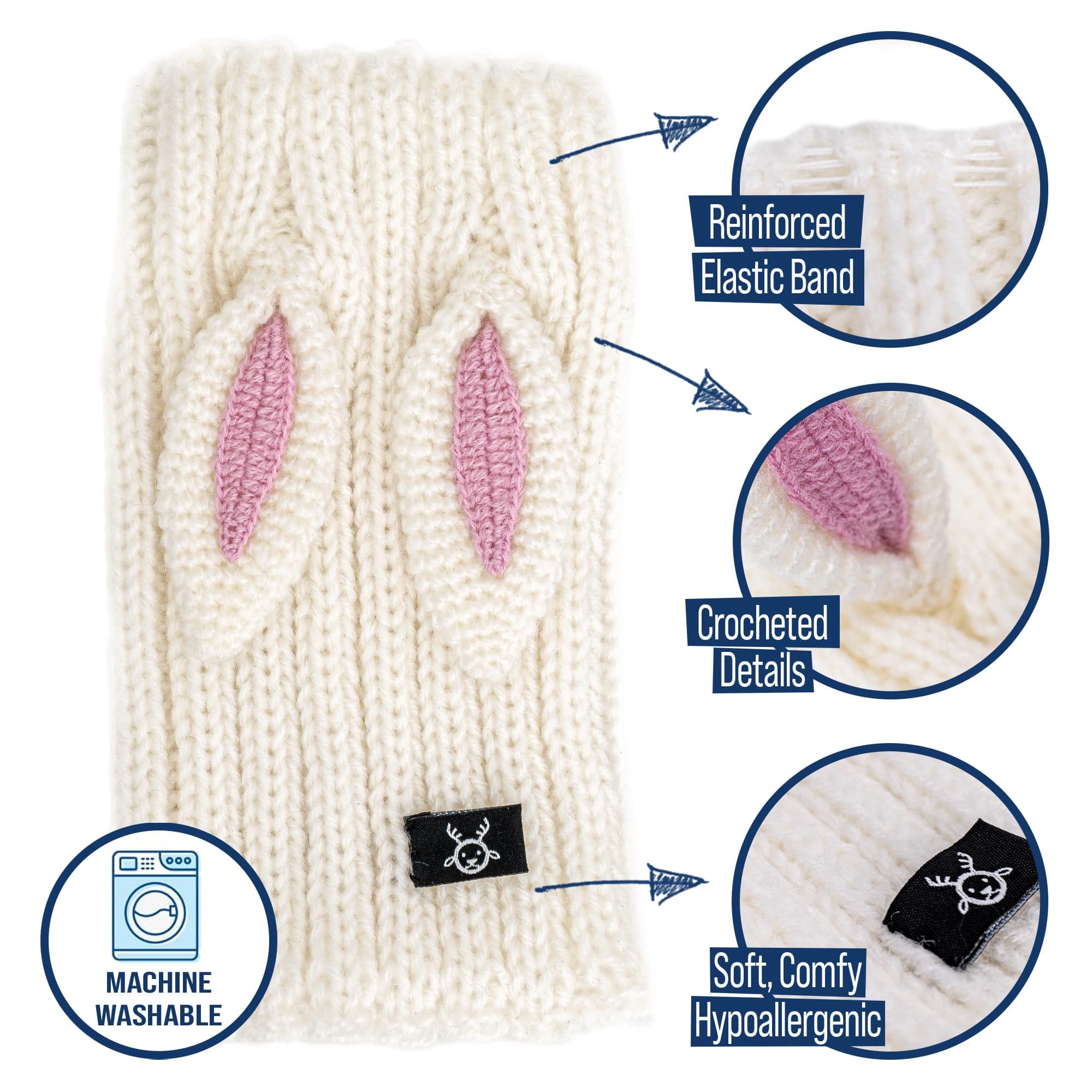 Zoo Snoods handmade knitted yarn provides soft warmth for chilly days.