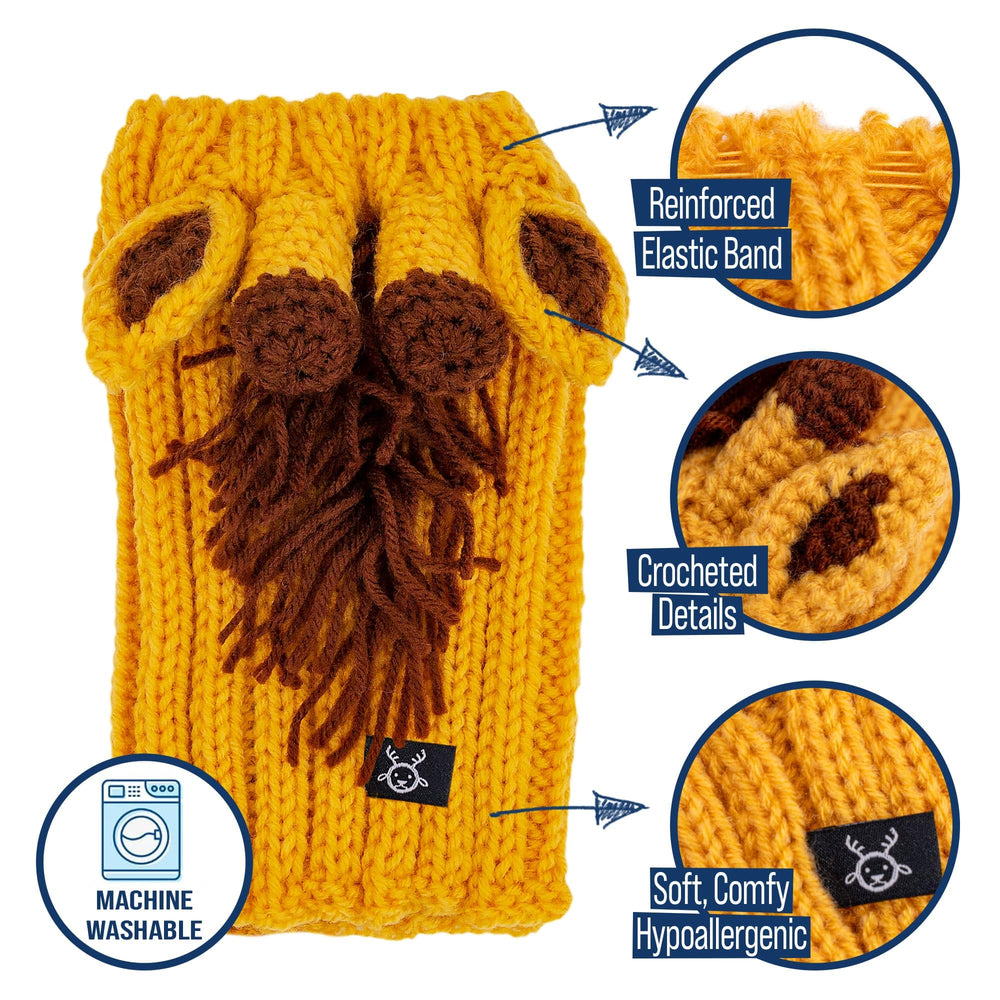 Zoo Snoods large-size-fit demonstrated on a big-breed silhouette