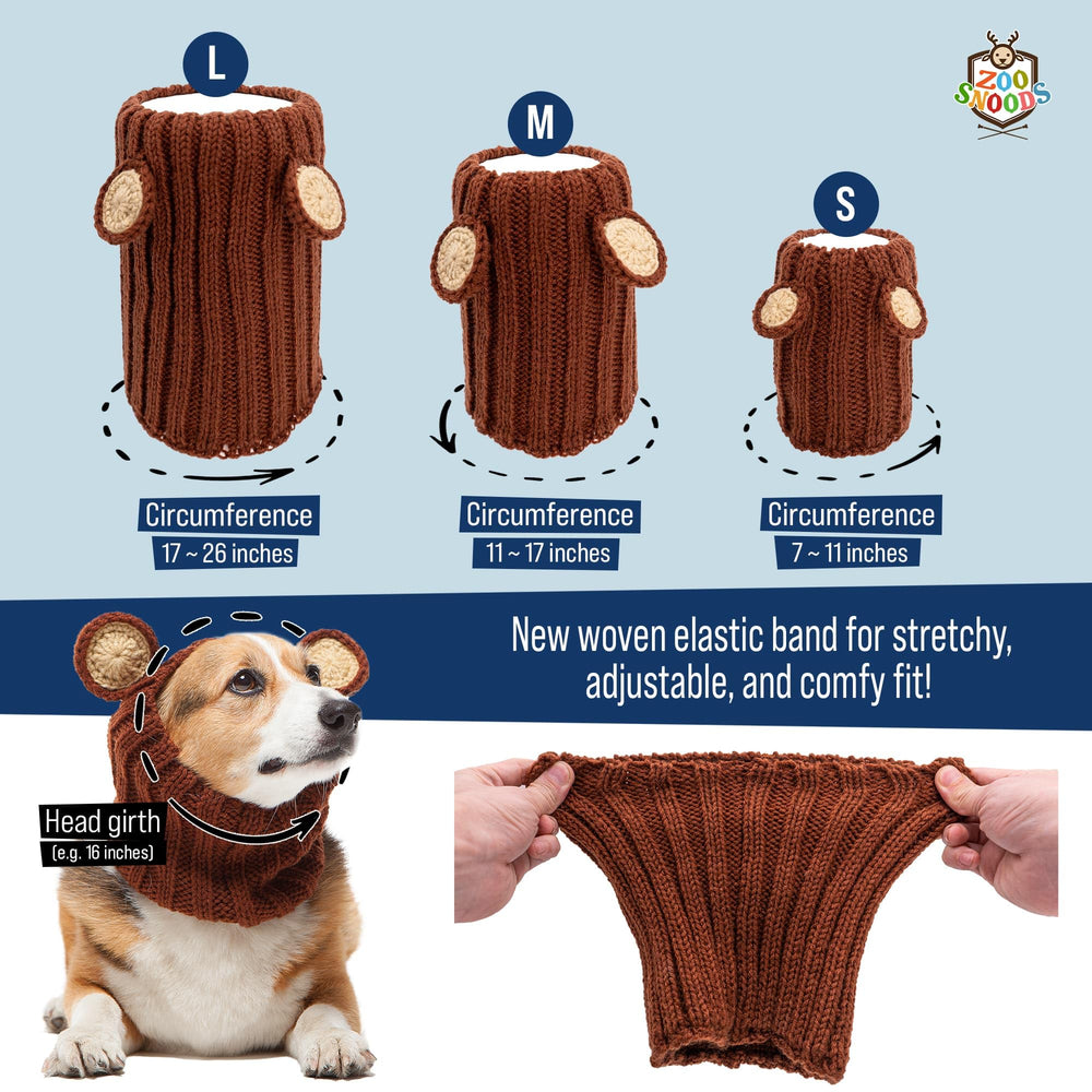 Zoo Snoods medium size fit for 15-60 lb dogs and 12-18 inch heads