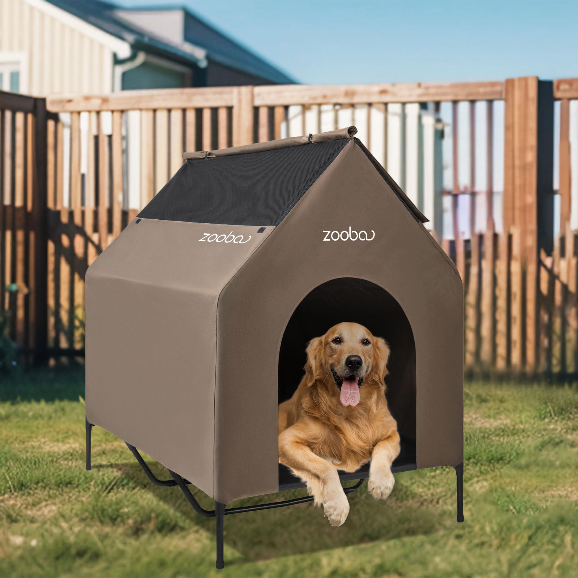 Zooba 2-in-1 indoor-outdoor setup image demonstrates versatile use.