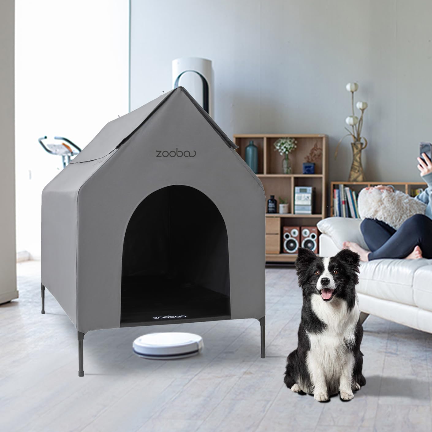 Zooba indoor/outdoor placement supports flexible, comfortable pet living.