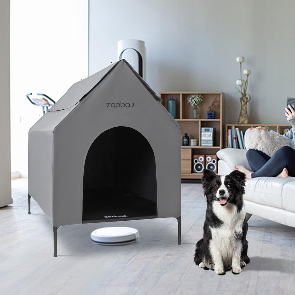 Zooba indoor/outdoor placement supports flexible, comfortable pet living.