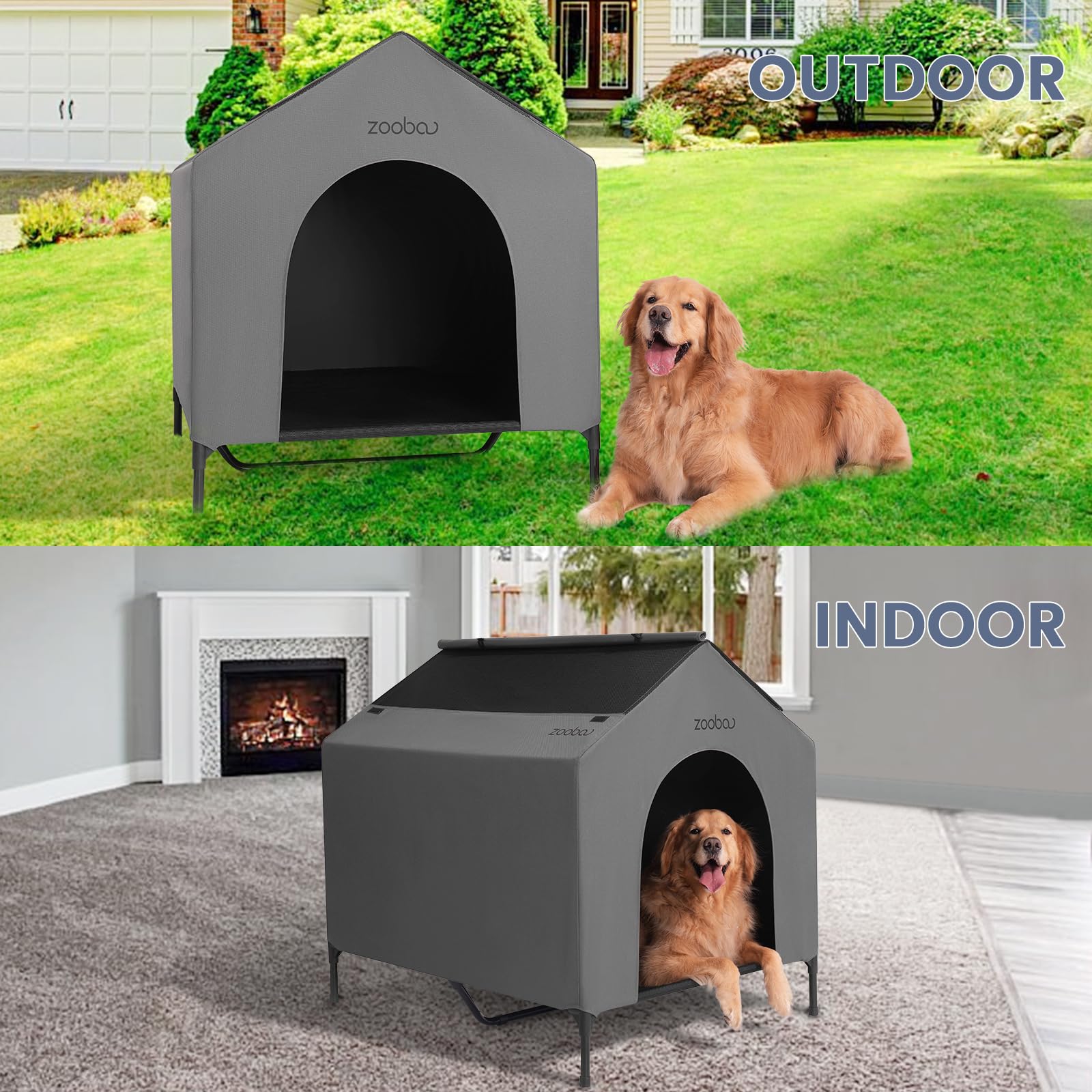 Zooba no-tools assembly highlights quick setup for busy owners and spontaneous outdoor lounging