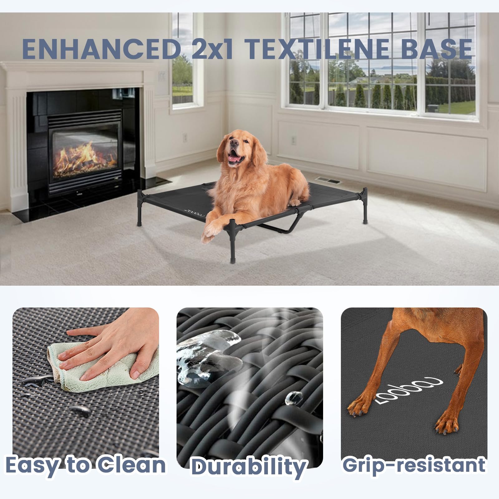 Zooba q195 steel structure with reinforced rods adds sturdy support for relaxed lounging