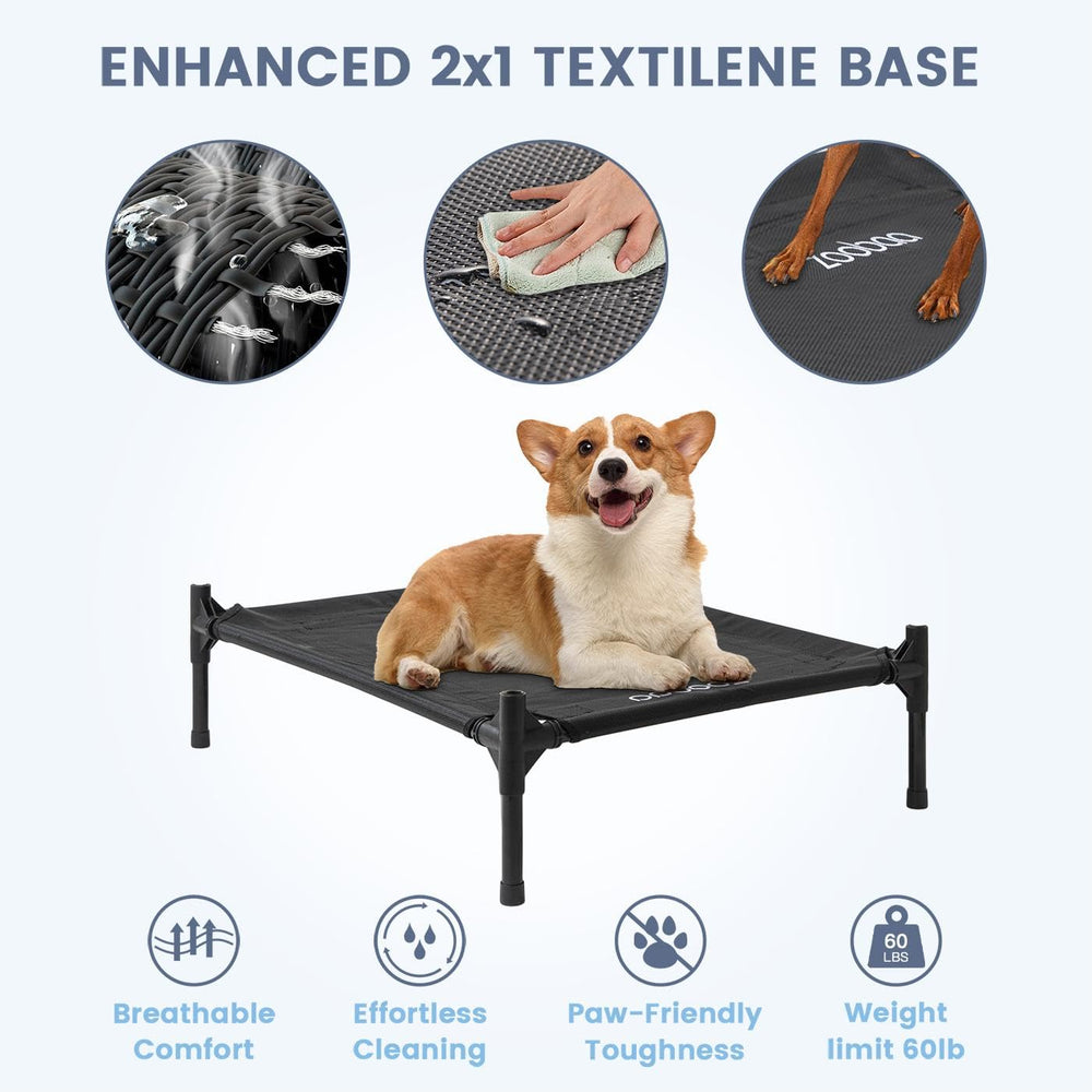 Zooba weatherproof dog house fabric highlights durable, weather-resistant shelter for year-round use.