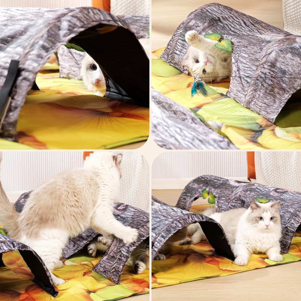 ZOOGUD cat play mat foldable design enables space-saving storage when not in use