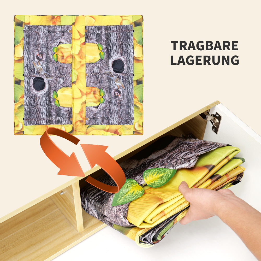 ZOOGUD cat play mat storage bag ready for quick setup anywhere