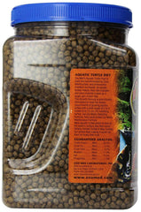 Zoo Med Aquatic Turtle Food Growth Formula hatchling pellets for rapid growth.
